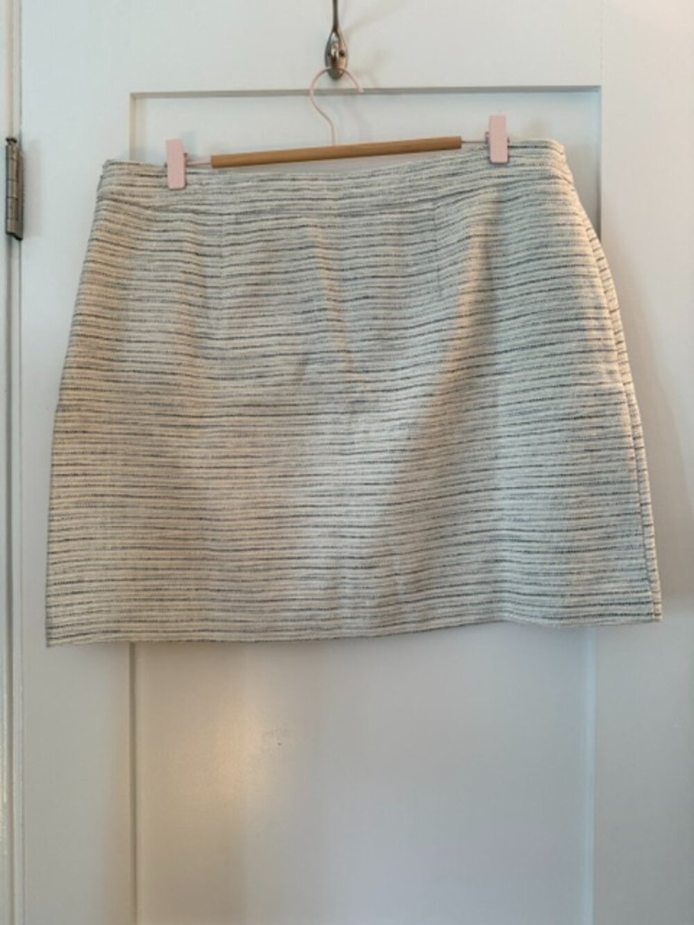 LOFT Textured Stripe Mini Skirt - Size 16 - NWT